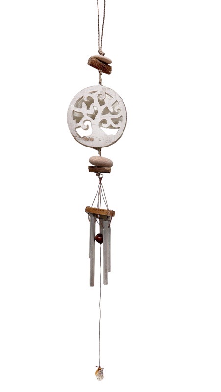 Campana A Vento Commemorativa 63 Cm – Carillon Eolico Regalo Per Lutto, Simpatia, Ricordo – Confezione Regalo Nera